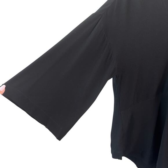 IRO Womens Top 12 Black Emilda Lace Up Whimsigoth Blouse Euro 40 Witch Core Lace - Picture 5 of 9